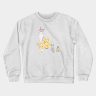 Cheese Nyanco Crewneck Sweatshirt